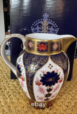 Royal Crown Derby Solid Gold Band Jug