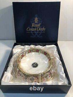 Royal Crown Derby Solid Gold Band Old Imari Dog Bowl Dish Brand New In Box