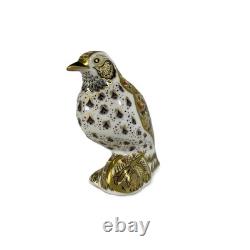 Royal Crown Derby Song Thrush Paperweight