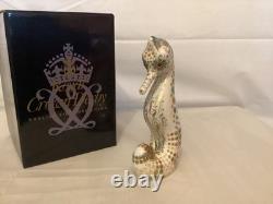Royal Crown Derby Spot Seahorse Paperweight
