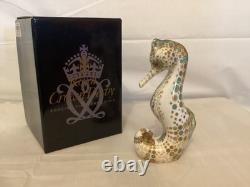 Royal Crown Derby Spot Seahorse Paperweight