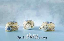 Royal Crown Derby Spring Hedgehog Paperweight 1st Quality