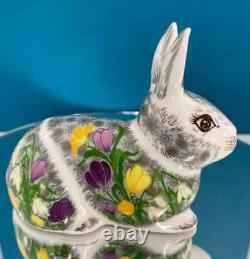 Royal Crown Derby Springtime Bunny Paperweight 1st Quality