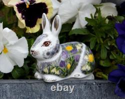 Royal Crown Derby Springtime Bunny Paperweight Platinum Detailing New,'1st