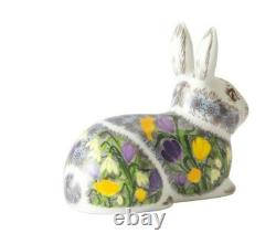Royal Crown Derby Springtime Bunny Paperweight Platinum Detailing New,'1st