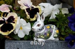 Royal Crown Derby Springtime Bunny Paperweight Platinum Detailing New'1st