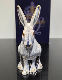 Royal Crown Derby Starlight Hare Collectors Guild Exclusive (2002) Boxed