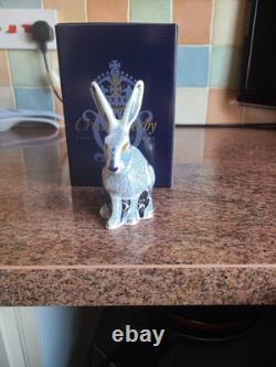 Royal Crown Derby'Starlight Hare' Collectors Guild Exclusive Boxed Paperweight