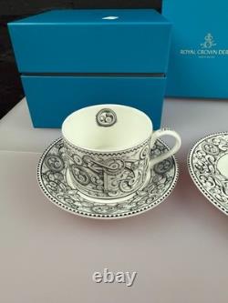 Royal Crown Derby Steampunk AM Cup Saucer Plate Trio Set 1st Quality Boxed 2016