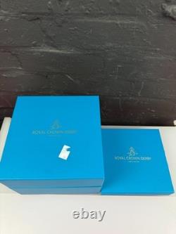 Royal Crown Derby Steampunk AM Cup Saucer Plate Trio Set 1st Quality Boxed 2016