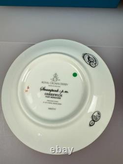 Royal Crown Derby Steampunk PM Cup Saucer Plate Trio Set 1st Quality Boxed 2016