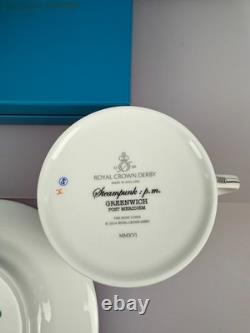 Royal Crown Derby Steampunk PM Cup Saucer Plate Trio Set 1st Quality Boxed 2016