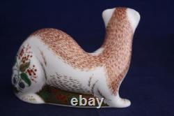 Royal Crown Derby Stoat Paperweight New / Boxed