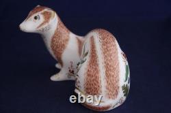 Royal Crown Derby Stoat Paperweight New / Boxed