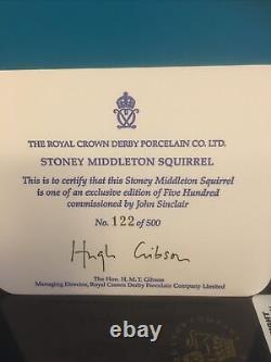 Royal Crown Derby Stoney Middleton Squirrel