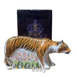 Royal Crown Derby Sumatran Tigress Gold Stopper New Boxed Genuine Royal Crown Derby Sumatran Tigress Gold Stopper New Boxed Genuine
