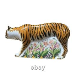 Royal Crown Derby Sumatran Tigress Gold Stopper New Boxed Genuine Royal Crown Derby Sumatran Tigress Gold Stopper New Boxed Genuine