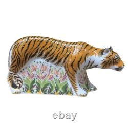 Royal Crown Derby Sumatran Tigress Gold Stopper New Boxed Genuine Royal Crown Derby Sumatran Tigress Gold Stopper New Boxed Genuine