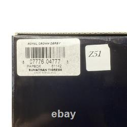 Royal Crown Derby Sumatran Tigress Gold Stopper New Boxed Genuine Royal Crown Derby Sumatran Tigress Gold Stopper New Boxed Genuine