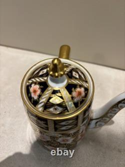Royal Crown Derby Superb Small Imari Side Pouring Chocolate Pot 2451