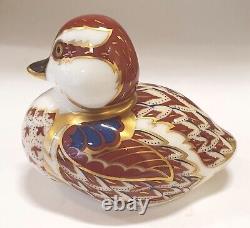 Royal Crown Derby Swimming Duckling Paperweight height 6cm