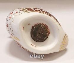 Royal Crown Derby Swimming Duckling Paperweight height 6cm