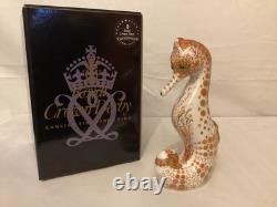 Royal Crown Derby Swirl Seahorse Paperweight