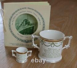 Royal Crown Derby TITANIC CENTENARY LOVING CUP 3 & MINi LOVING CUP PAIR Ltd Ed