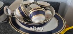Royal Crown Derby Teaset With Teapot Derby Posies Pattern, Burford Shape