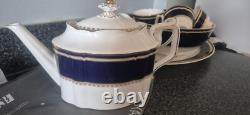 Royal Crown Derby Teaset With Teapot Derby Posies Pattern, Burford Shape