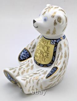 Royal Crown Derby Teddy Bear HRH Prince George 22 July 2013 Ltd Ed 78/1000 Boxed