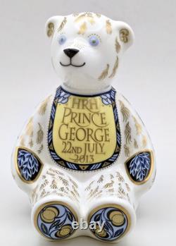 Royal Crown Derby Teddy Bear HRH Prince George 22 July 2013 Ltd Ed 78/1000 Boxed