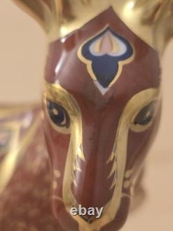 Royal Crown Derby The Australian Collection Kangaroo Paperweight Gold Stopper
