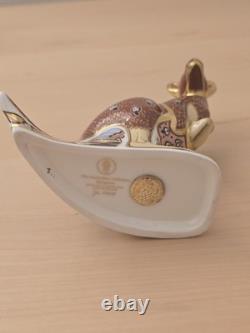 Royal Crown Derby The Australian Collection Kangaroo Paperweight Gold Stopper
