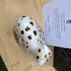 Royal Crown Derby The Leopard Cub Paperweight Gold
