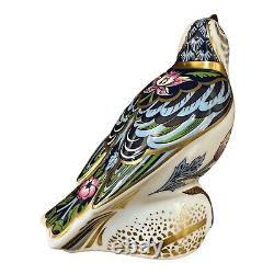 Royal Crown Derby The Strawberry Thief Thrush Paperweight Brand new in box