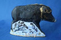 Royal Crown Derby The Wild Boar Paperweight Brand New / Boxed