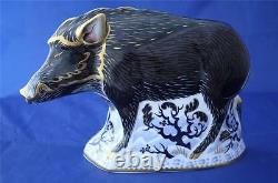 Royal Crown Derby The Wild Boar Paperweight MMXIII Brand New / Boxed