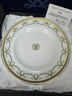 Royal Crown Derby Titanic Logo 8 Plate Boxed