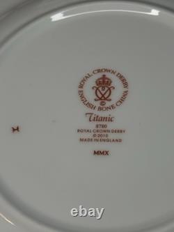 Royal Crown Derby Titanic Logo 8 Plate Boxed