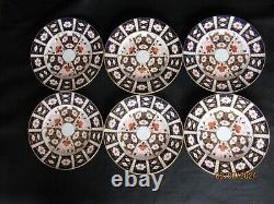 Royal Crown Derby Traditional Imari 2451 Pattern 10½ ins Dinner Plates x 6