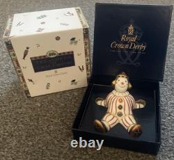 Royal Crown Derby Treasures of Childhood Stripy Clown and Spotty Clown Boxed