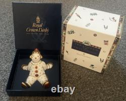 Royal Crown Derby Treasures of Childhood Stripy Clown and Spotty Clown Boxed