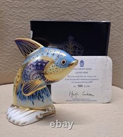 Royal Crown Derby Tropical Fish Collection. Certificates. Gold Stoppers. Boxes