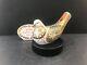 Royal Crown Derby Turtle Dove Paperweight Gold Stopper Vgc