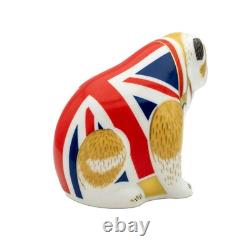 Royal Crown Derby Union Jack Bulldog Paperweight