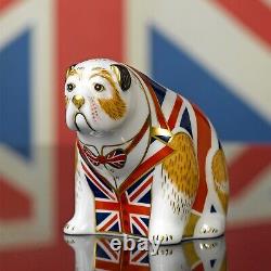 Royal Crown Derby Union Jack Bulldog Paperweight Brand new in box