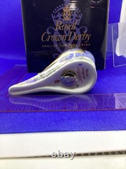 Royal Crown Derby Violet Budgerigar. 1st quality gold stopper & box. 2009. Rare