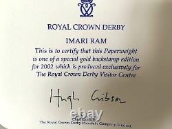 Royal Crown Derby Visitors Centre, Imari Ram. Special Limited Edition New