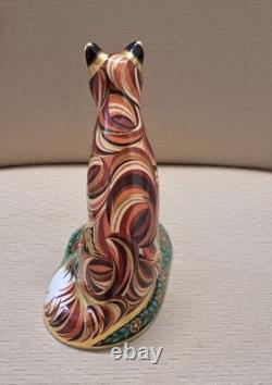 Royal Crown Derby Vixen Fox. SUPERB! Box. Gold Stopper